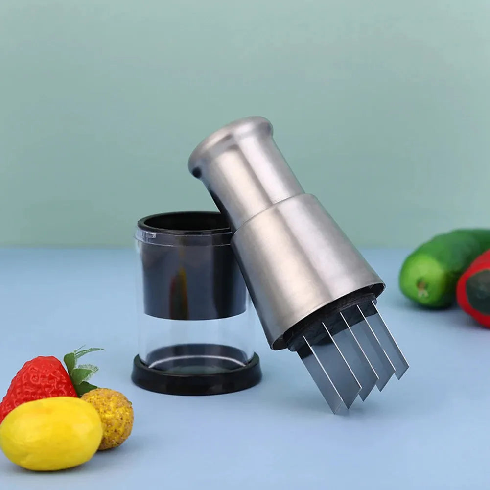 Stainless Steel Vegetable Chopper Manual Mini Mincer