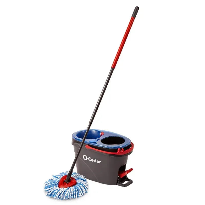 Spin Mop EasyWring RinseClean Dual Tank Hands Free System