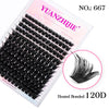 Heated bonded 120D eyelash clusters