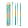 Teal and gold gradient acne treatment set