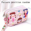 Cartoon patterned women's zipper wallet