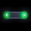 Green solar powered LED warning light