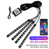 36 LED car light kit with USB power and app control