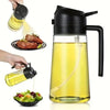 2 in 1 Glass Oil Sprayer Bottle for Cooking