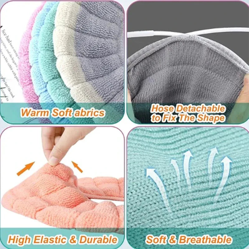 Toilet Seat Cover Soft 5 Piece Absorbent Anti Slip Set