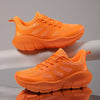 Lightweight orange outdoor running shoes