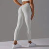 White push up sports leggings with V-waist