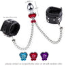 High quality bondage kit with anal plug and color choices