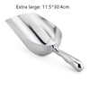 Extra large aluminum ice scoop, 11.5x30.4cm