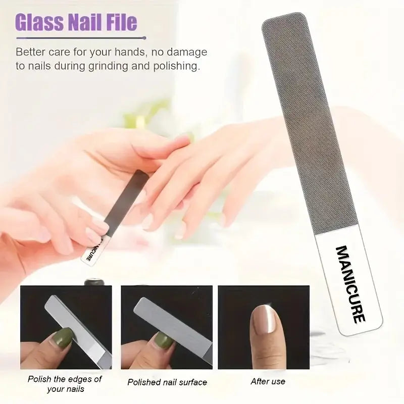 16-piece stainless steel manicure and pedicure kit, nail clipper set with case, ideal for home or travel use