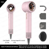 Pink salon professional hair dryer with nozzles