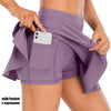 Purple sporty tennis skirt with pocket