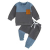 Baby contrast color pants sets