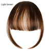 Light brown fake bangs with side strands