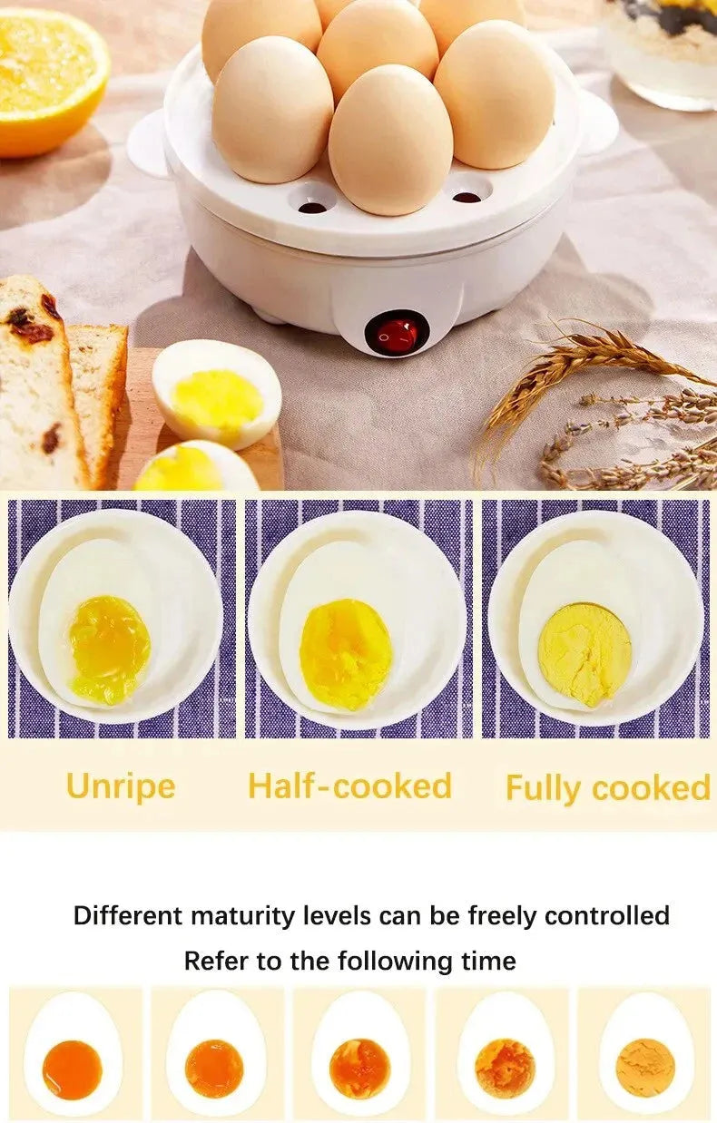 Double Layer Egg Cooker with Steamer and Poacher Design