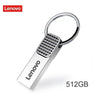 Lenovo 512GB metal USB flash drive with keyring