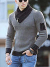 Men's casual vintage style wool turtleneck sweater