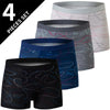 4 Pack Men's Fashion Printed Boxer Briefs Set