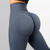 Blue high waisted leggings for women in close-up