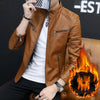 Fashionable men's leather jacket