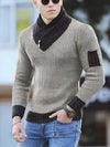 Men's casual vintage style wool turtleneck sweater