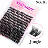 Jungle eyelash clusters, style 81