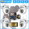 3MP waterproof outdoor security cameras with WiFi and smart tracking