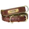 Personalized leather dog collar - PMMNAPOLES