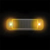 Orange solar powered LED warning light