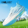 Light blue breathable running shoes for men