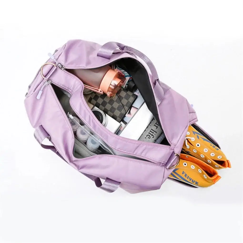 Unisex Sports Duffle Bag Waterproof with Dry-Wet Separation, Large Capacity for Gym & Travel