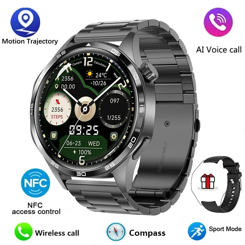 GT5 Pro Smartwatch with GPS Motion Tracking HD Display NFC