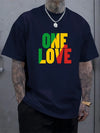 One Love Rasta Jamaican Reggae Style Men's T-Shirt