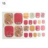 Pink and orange vibrant nail stickers