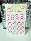 5D French style nail stickers SD-1945