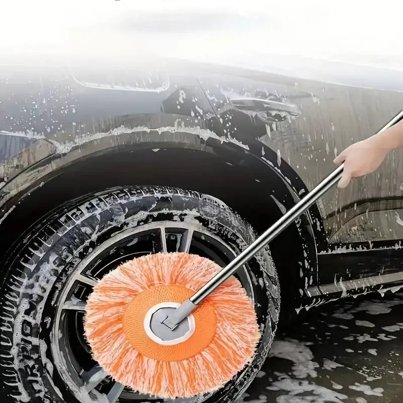 360° Ceiling & Wall Cleaning Mop – Extendable Dust Remover for Fans, AC, Tiles – Wet & Dry Dual-Use Floor Mop