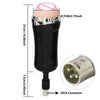 Masturbation cup with 3XLR connector