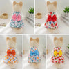 Summer Print Bow Button Dog Princess Dress - PMMNAPOLES