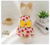 Summer Print Bow Button Dog Princess Dress - PMMNAPOLES