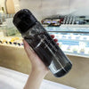 Black 780ml water bottle with leak-proof lid