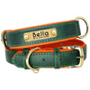 Personalized leather dog collar - PMMNAPOLES