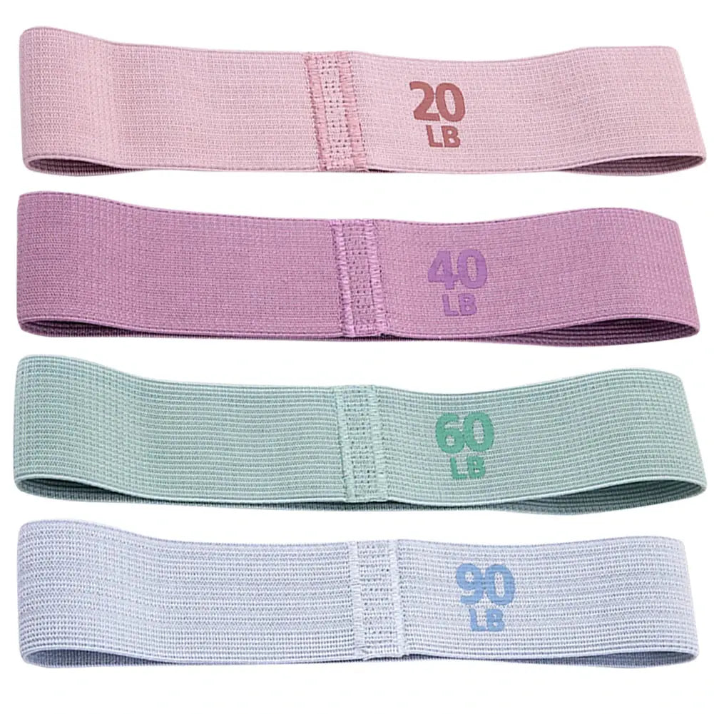 Hip Resistance Bands Set Anti-Slip Elastic Fitness Loops for Glutes, Thighs