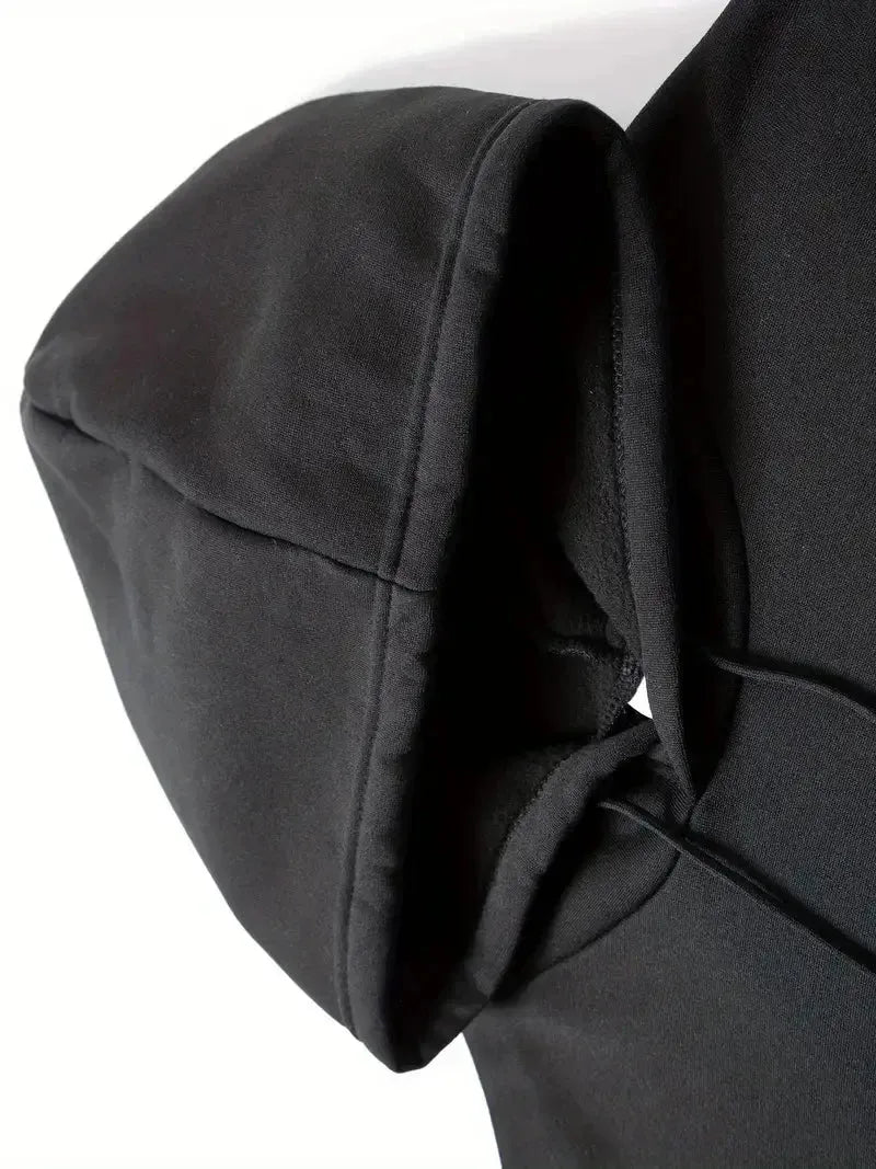 Hoodies Unisex PARIS Letter Print Casual Drawstring Design