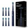 Blue sonic electric toothbrush set with packaging.