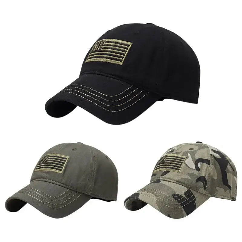 Adjustable tactical camouflage baseball cap for men and women, summer sun protection hat for hiking, fishing, hunting