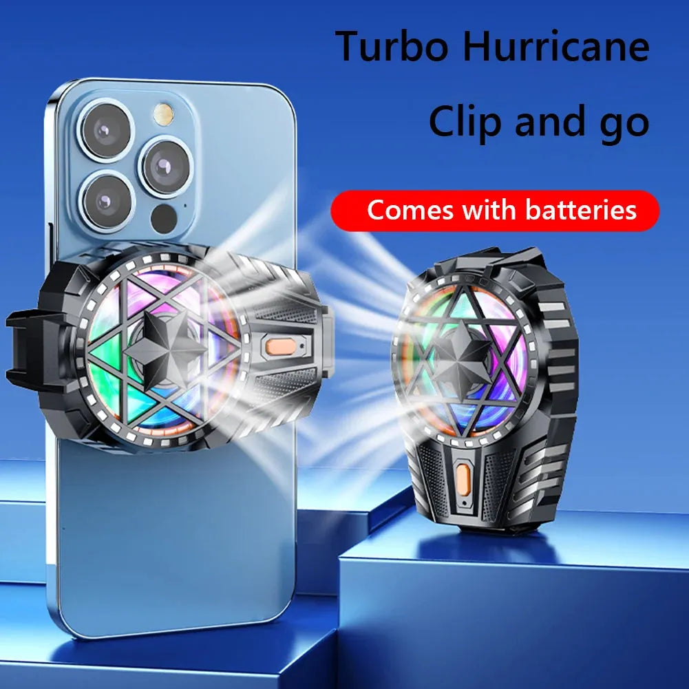 Rechargeable Phone Cooler with Three Speed Back Clip Fan