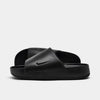 Men's Nike Calm Slide Sandals in black, front view