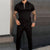 Men's short-sleeved pantsuit