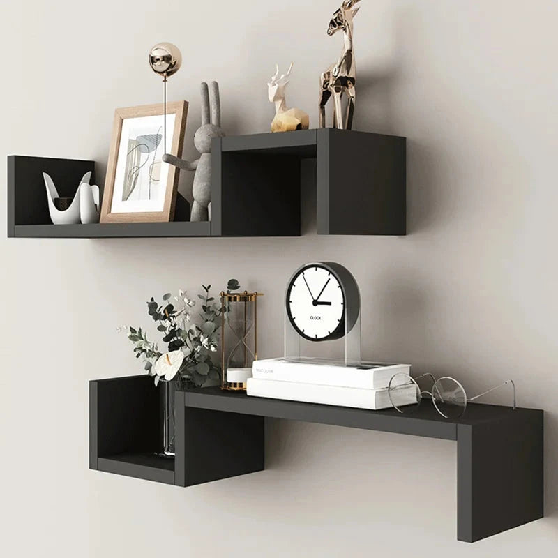Floating Shelves Wall Mounted Set with Reinforced Wood