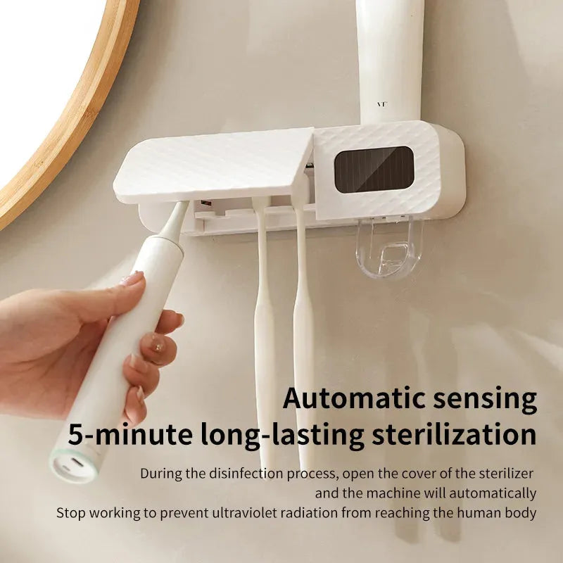 Smart Wall Mounted Toothbrush Holder with Dryer